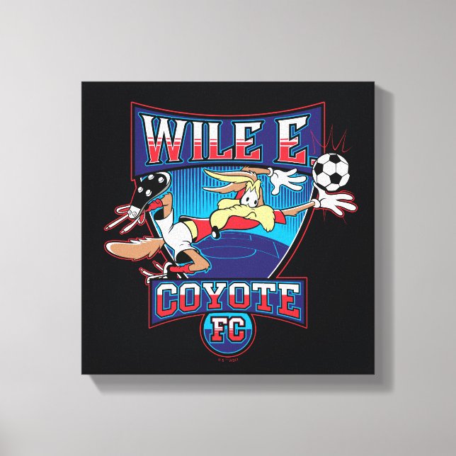 WILE E. COYOTE™ Football Club Badge Canvas Print (Front)