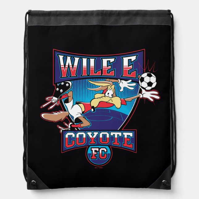 WILE E. COYOTE™ Football Club Badge Drawstring Bag (Front)