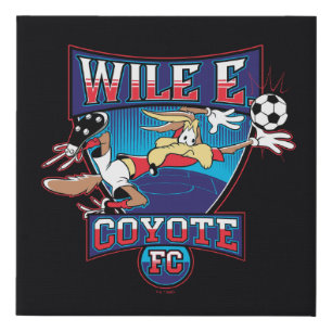WILE E. COYOTE™ Football Club Badge Faux Canvas Print