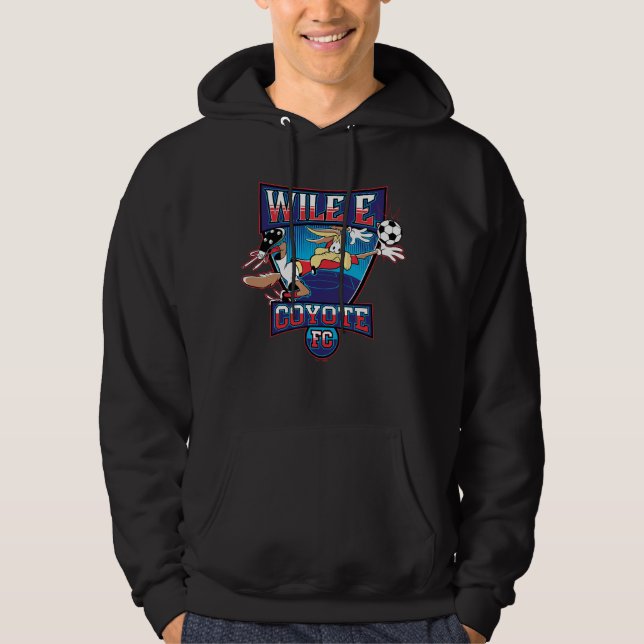 WILE E. COYOTE™ Football Club Badge Hoodie (Front)