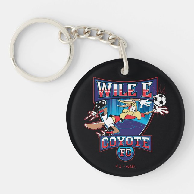 WILE E. COYOTE™ Football Club Badge Keychain (Front)