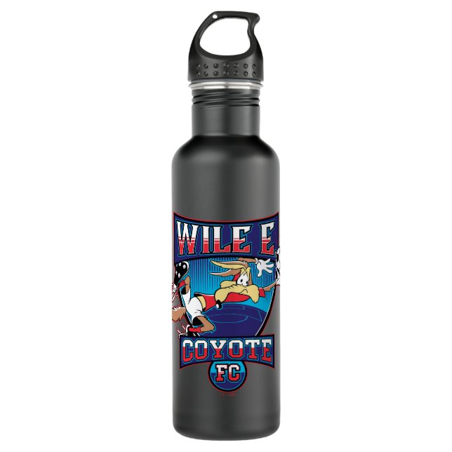 WILE E. COYOTE™ Football Club Badge Stainless Steel Water Bottle (Front)
