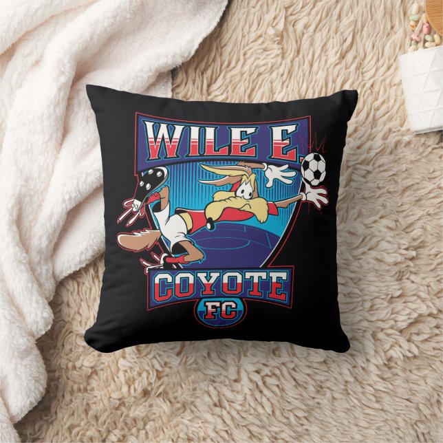 WILE E. COYOTE™ Football Club Badge Throw Pillow (Blanket)