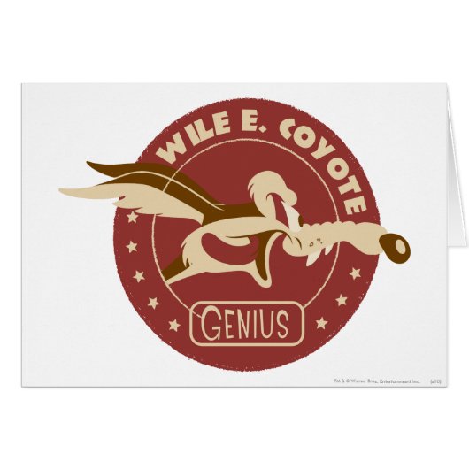 WILE E. COYOTE™ Genius Cards (Front Horizontal)