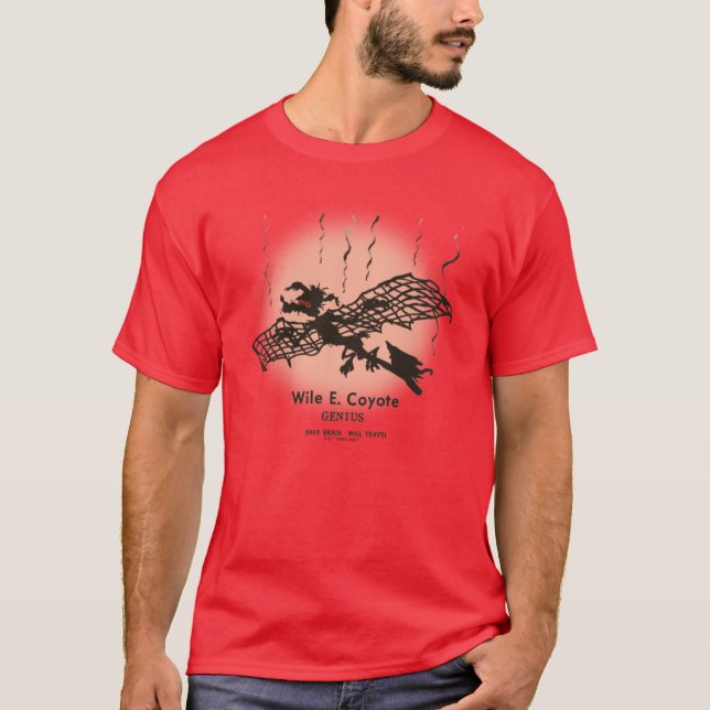 WILE E. COYOTE™ | Genius - Have Brain Will Travel T-Shirt (Front)