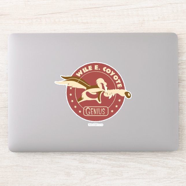 WILE E. COYOTE™ Genius Sticker (Computer)