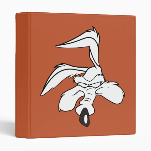 WILE E COYOTE Head Shot 3 Ring Binder