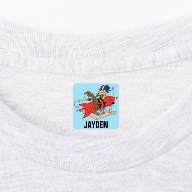 WILE E. COYOTE™ Launching Red Rocket | Add Name Labels (Affixed)