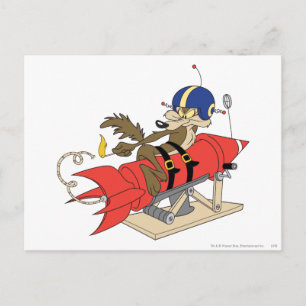 WILE E. COYOTE™ Launching Red Rocket Postcard