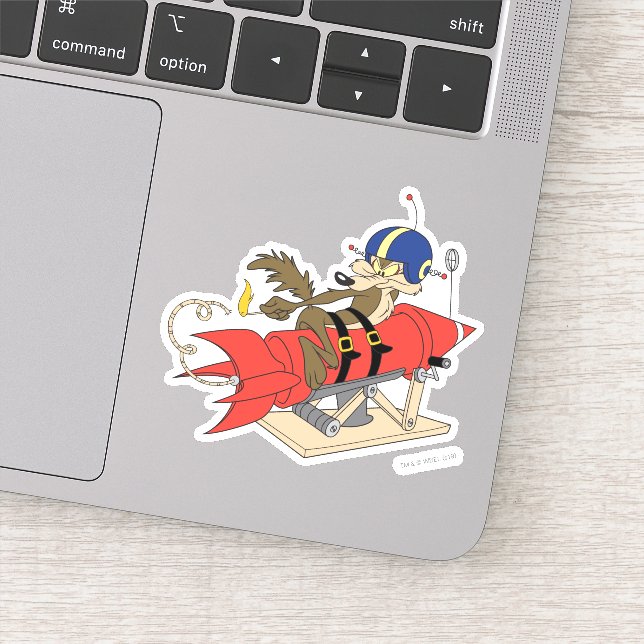 WILE E. COYOTE™ Launching Red Rocket Sticker (Detail)