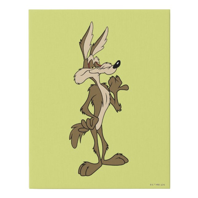 WILE E. COYOTE™ Looking Proud Faux Canvas Print (Front)