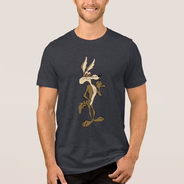 WILE E. COYOTE™ Looking Proud Tri-Blend Shirt (Front)