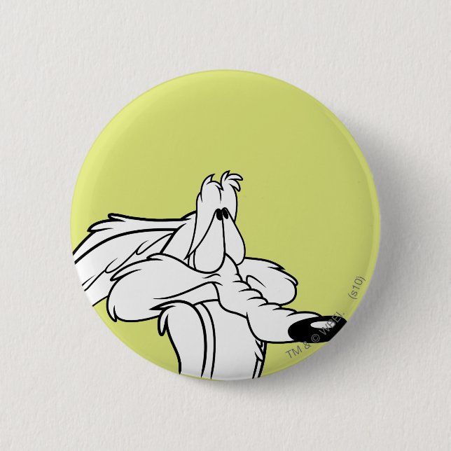 WILE E. COYOTE™ Looking Up Button (Front)