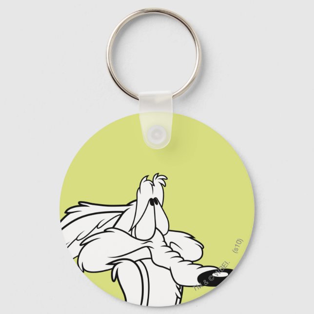 WILE E. COYOTE™ Looking Up Keychain (Front)