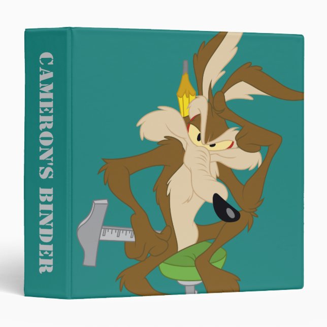 WILE E. COYOTE™ Planning 3 Ring Binder (Front/Spine)