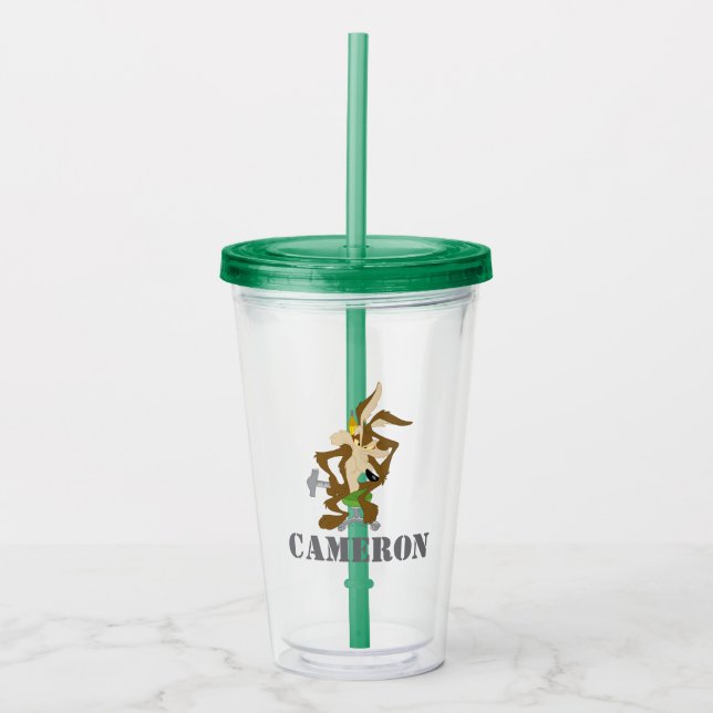 WILE E. COYOTE™ Planning Acrylic Tumbler (Front)