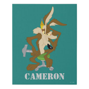 WILE E. COYOTE™ Planning Faux Canvas Print