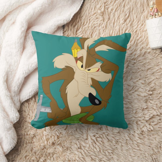 WILE E. COYOTE™ Planning Throw Pillow (Blanket)