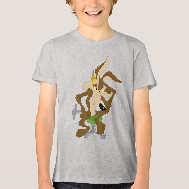 WILE E. COYOTE™ Planning Tri-Blend Shirt (Front)