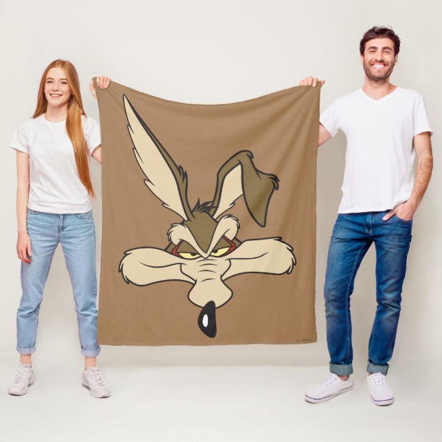 WILE E. COYOTE™ Pleased Head Shot Fleece Blanket (In Situ)