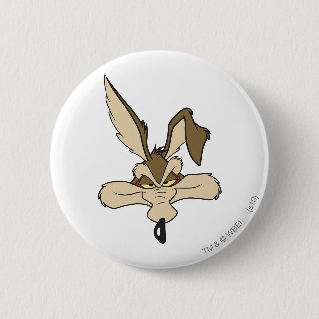 WILE E. COYOTE™ Pleased Head Shot Pinback Button (Front)