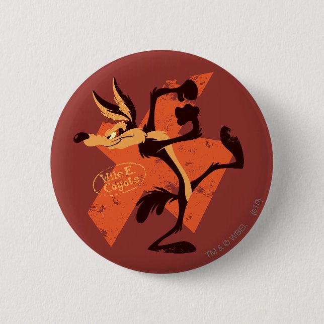 WILE E. COYOTE™ Preparing To Run Button (Front)