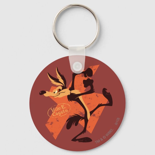 WILE E. COYOTE™ Preparing To Run Keychain (Front)
