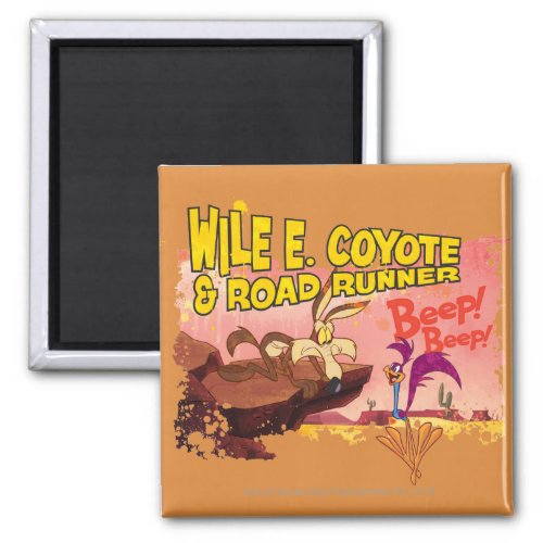 WILE E COYOTE  ROAD RUNNER BEEP BEEP MAGNET