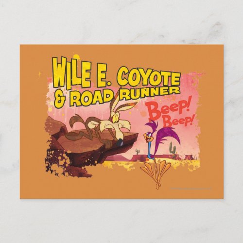 WILE E COYOTE  ROAD RUNNER BEEP BEEP POSTCARD