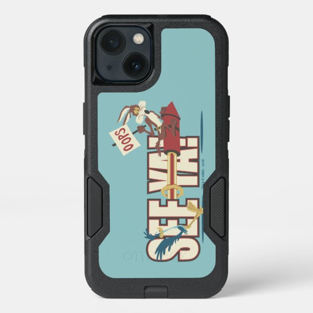 WILE E. COYOTE™ Rocketing Past ROAD RUNNER™ Otterbox iPhone Case (Back)