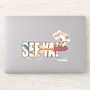WILE E. COYOTE™ Rocketing Past ROAD RUNNER™ Sticker