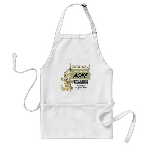 WILE E COYOTE Rope Climbing Championships Adult Apron