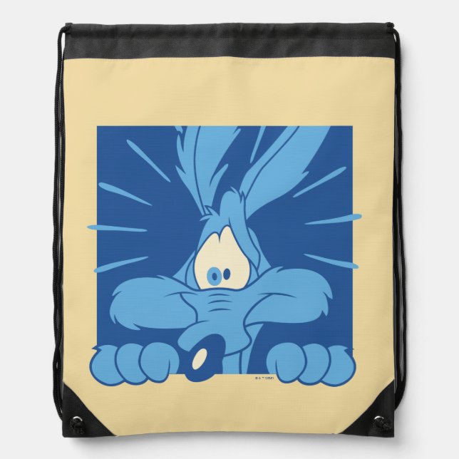 WILE E. COYOTE™ Shocked Expression Drawstring Bag (Front)