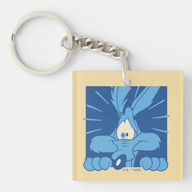 WILE E. COYOTE™ Shocked Expression Keychain (Front)