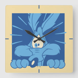 WILE E. COYOTE™ Shocked Expression Square Wall Clock