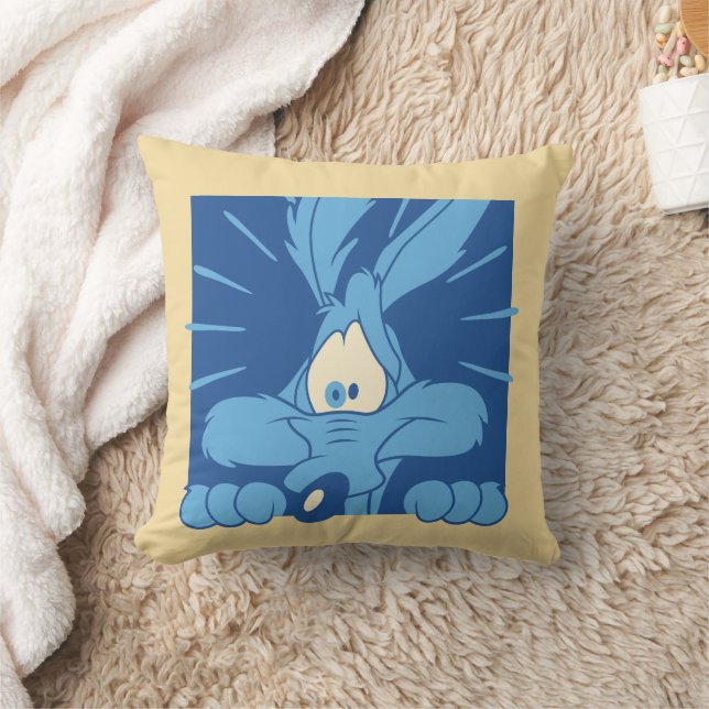WILE E. COYOTE™ Shocked Expression Throw Pillow (Blanket)