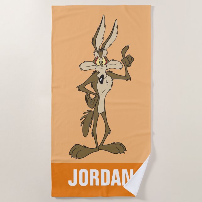 WILE E. COYOTE™ Standing Tall Beach Towel (Front)