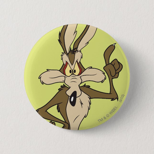 WILE E. COYOTE™ Standing Tall Pinback Button (Front)
