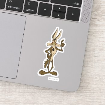 Wile E. Coyote Standing Tall Sticker by looneytunes at Zazzle