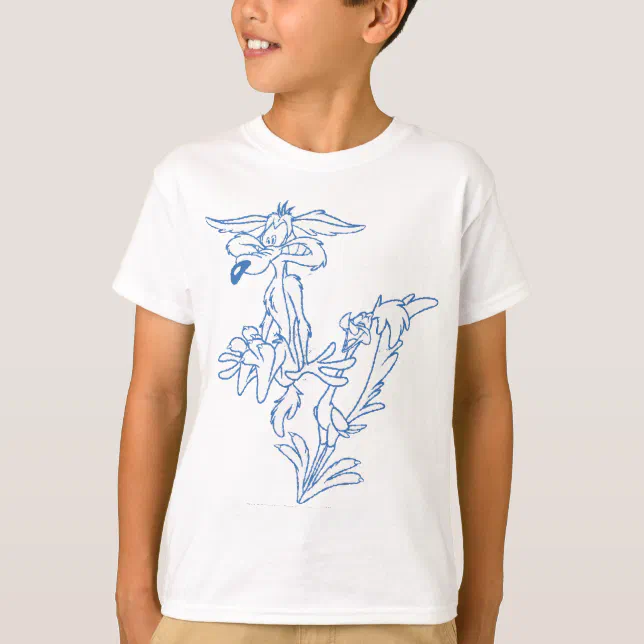 WILE E. COYOTE™ Surprised by the ROAD RUNNER™ T-Shirt | Zazzle