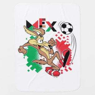 WILE E. COYOTE™ Team Mexico Soccer Graphic Baby Blanket