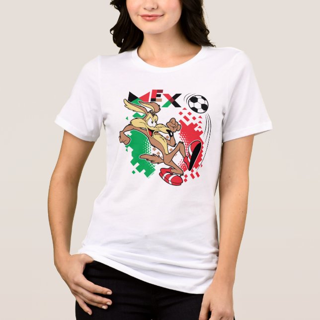 WILE E. COYOTE™ Team Mexico Soccer Graphic Tri-Blend Shirt (Front)