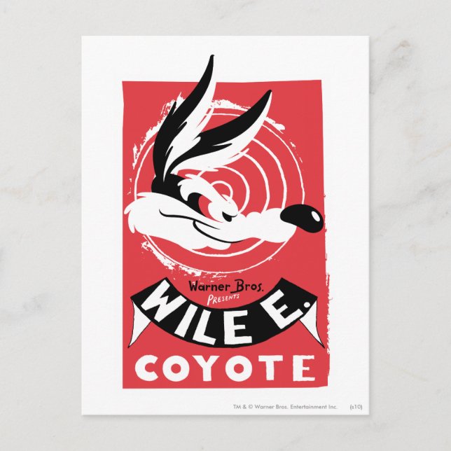 WILE E. COYOTE™ Warner Bros. Presents poster Postcard (Front)