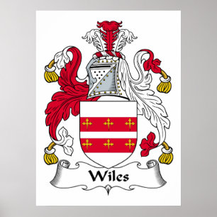Wiles Family Crest Poster