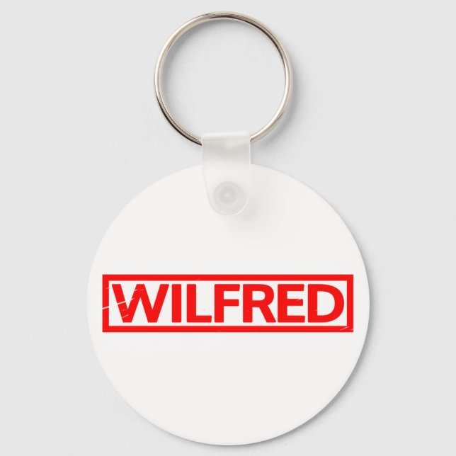Wilfred Stamp Keychain (Front)