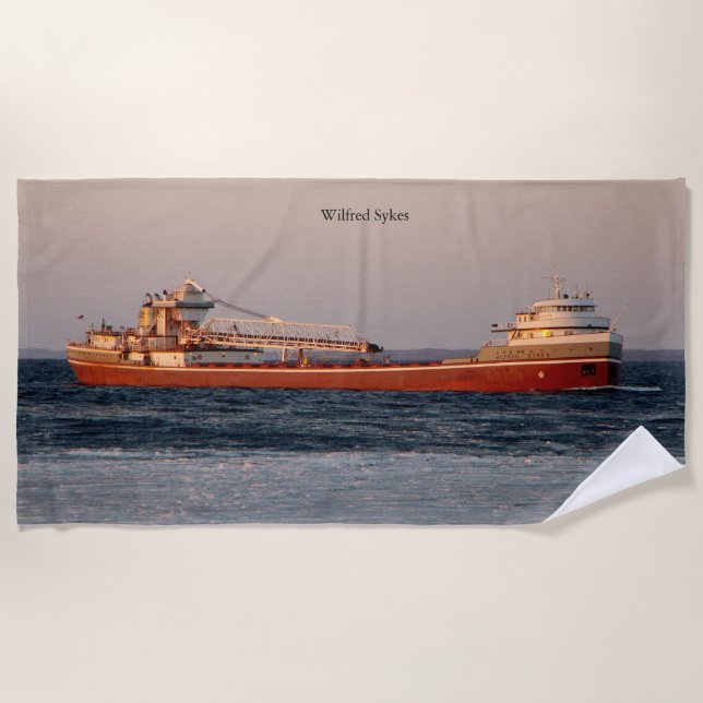 Wilfred Sykes beach towel (Front)