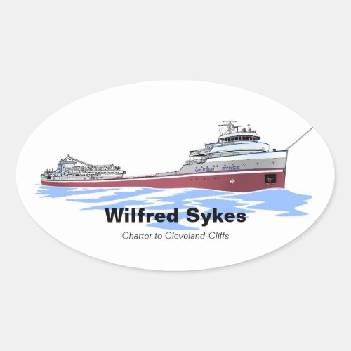 Wilfred Sykes Cleveland Cliffs Oval Sticker