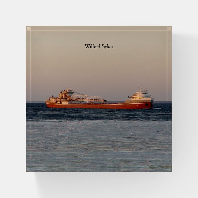 Wilfred Sykes paperweight (Front)