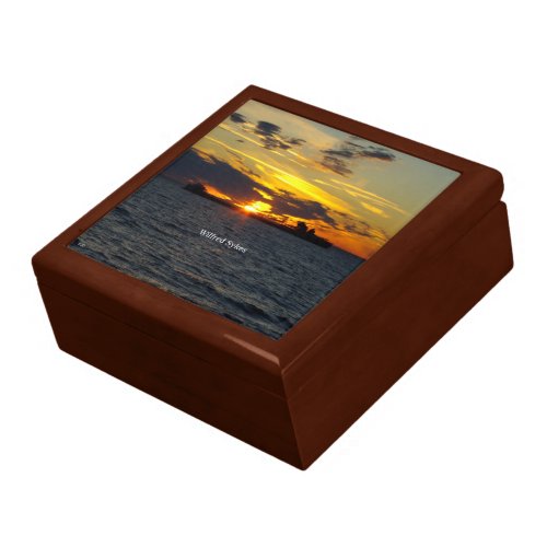 Wilfred Sykes sunset keepsake box