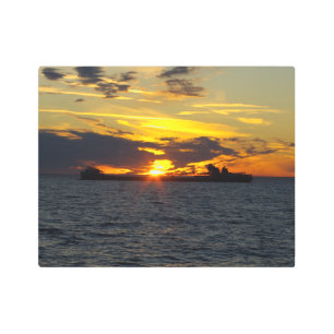 Wilfred Sykes sunset metallic wall art